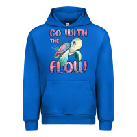 Cobalt go with flow turtle Urban Hoodie - MaliasSmallBusiness
