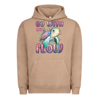 Pigment Burro go with flow turtle Urban Hoodie - MaliasSmallBusiness