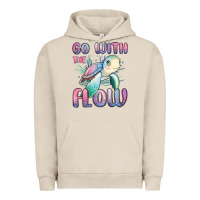 Pigment French Oak go with flow turtle Urban Hoodie - MaliasSmallBusiness