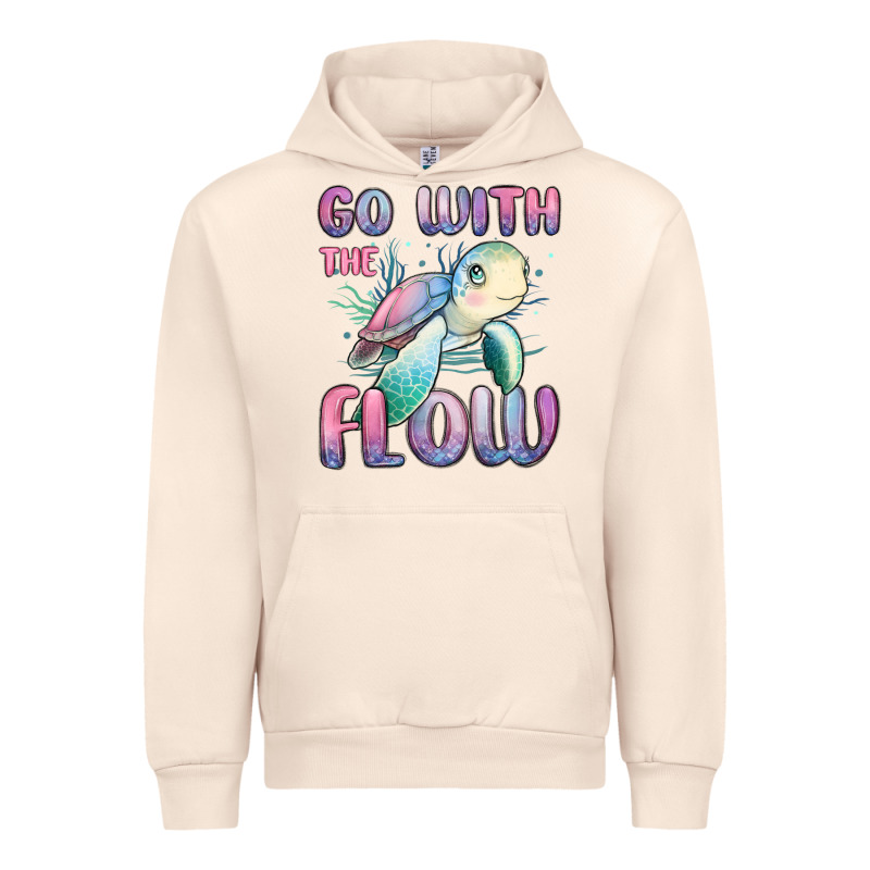 Go With Flow Turtle Urban Hoodie by MaliasSmallBusiness | Teevron