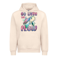 Sandshell go with flow turtle Urban Hoodie - MaliasSmallBusiness
