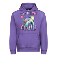Tulip go with flow turtle Urban Hoodie - MaliasSmallBusiness
