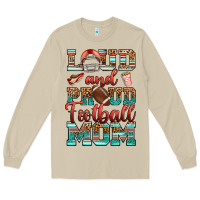 Mushroom loud and proud football mom Long Sleeve Tee - RanaPortraitStore