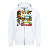 White ready to crush fourth grade Zipper Hoodie - texasbilliewilder