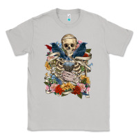 Moon Dust Flower Boho Skull Skeleton Classic Tee - RanaPortraitStore