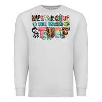 Dove Grey busy doing cool teacher stuff Premium Sweatshirt - AdoDesignShop