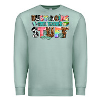 Seafoam busy doing cool teacher stuff Premium Sweatshirt - AdoDesignShop