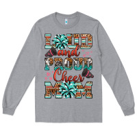 Heather Grey loud and proud cheer mom Long Sleeve Tee - RanaPortraitStore