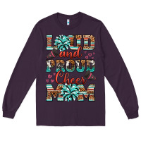 Plum loud and proud cheer mom Long Sleeve Tee - RanaPortraitStore