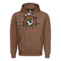 Chestnut soccer rainbow Zipper Hoodie - Zillion Design Studio