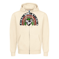 Sandshell soccer rainbow Zipper Hoodie - Zillion Design Studio