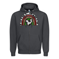 Smoke soccer rainbow Zipper Hoodie - Zillion Design Studio