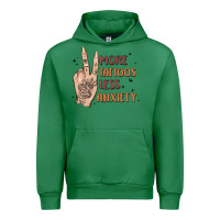 Emerald more tattoos less anxiety Urban Hoodie - MaliasSmallBusiness