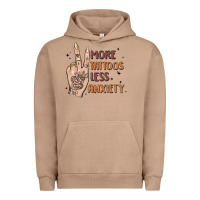 Pigment Burro more tattoos less anxiety Urban Hoodie - MaliasSmallBusiness