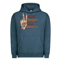 Pigment Midnight Navy more tattoos less anxiety Urban Hoodie - MaliasSmallBusiness