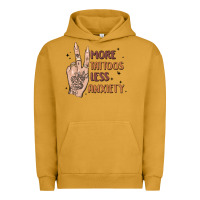 Pigment Peanut Butter more tattoos less anxiety Urban Hoodie - MaliasSmallBusiness