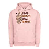 Pigment Salmon more tattoos less anxiety Urban Hoodie - MaliasSmallBusiness