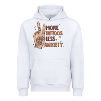 White more tattoos less anxiety Urban Hoodie - MaliasSmallBusiness