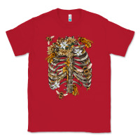 Red Flower rib cage bees Classic Tee - RanaPortraitStore