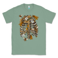 Sage Flower rib cage bees Classic Tee - RanaPortraitStore