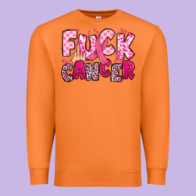 Fuck Cancer Premium Sweatshirt Designed By Jahusdesignshop