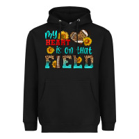 Black my heart is on that field american football Heavyweight Hoodie - HRA Design Shop