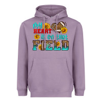 Lavender my heart is on that field american football Heavyweight Hoodie - HRA Design Shop