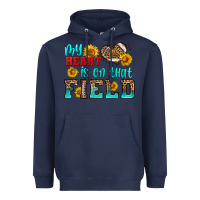 Navy my heart is on that field american football Heavyweight Hoodie - HRA Design Shop
