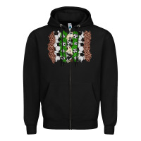Black soccer brushstroke Zipper Hoodie - Zillion Design Studio