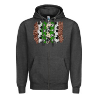 Charcoal Heather soccer brushstroke Zipper Hoodie - Zillion Design Studio