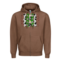 Chestnut soccer brushstroke Zipper Hoodie - Zillion Design Studio
