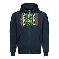 Navy soccer brushstroke Zipper Hoodie - Zillion Design Studio