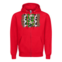 Red soccer brushstroke Zipper Hoodie - Zillion Design Studio