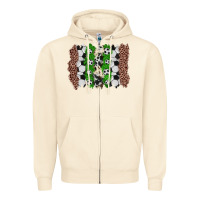 Sandshell soccer brushstroke Zipper Hoodie - Zillion Design Studio