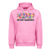 Fuchsia Pink autism awareness Urban Hoodie - MaliasSmallBusiness