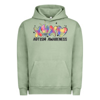 Pigment Oil Green autism awareness Urban Hoodie - MaliasSmallBusiness