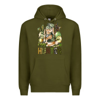Army Green Egg hunter Premium Hoodie - NancyCooperArtShop