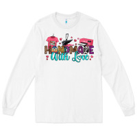White handmade with love Long Sleeve Tee - RanaPortraitStore