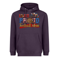 Plum loud and proud football mom Heavyweight Hoodie - HRA Design Shop