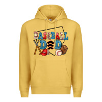 Antique Gold baseball dad Premium Hoodie - AdoDesignShop