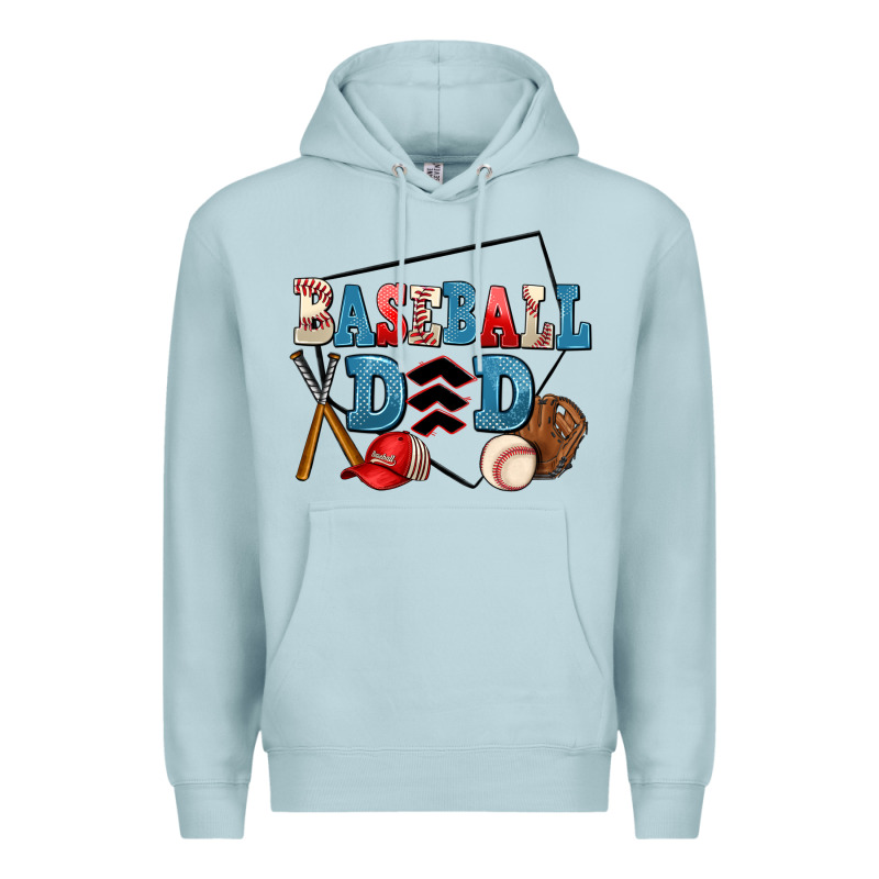 Baseball Dad Premium Hoodie by AdoDesignShop | Teevron