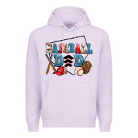 Lilac baseball dad Premium Hoodie - AdoDesignShop