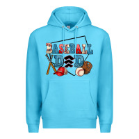 Ocean Blue baseball dad Premium Hoodie - AdoDesignShop