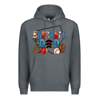 Rock baseball dad Premium Hoodie - AdoDesignShop