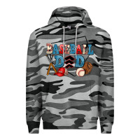 Slate Camo baseball dad Premium Hoodie - AdoDesignShop