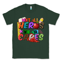 Sports Green not all heros wear capes Classic Tee - Zillion Design Studio