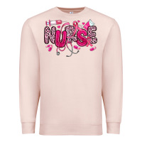 Pale Pink breast cancer nurse Premium Sweatshirt - JahusDesignShop