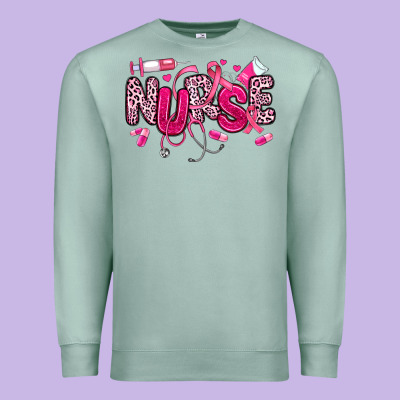 Breast Cancer Nurse Premium Sweatshirt Designed By Jahusdesignshop