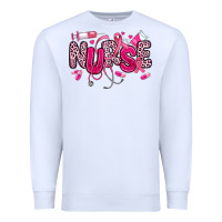 White breast cancer nurse Premium Sweatshirt - JahusDesignShop