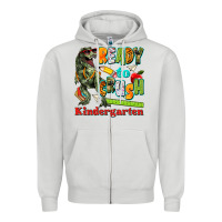 Dove Grey ready to crush kindergarten Zipper Hoodie - texasbilliewilder